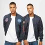 Alpha industries Omkeerbare Nasa Bomberjack Blauw Blue Heren - Thumbnail 2