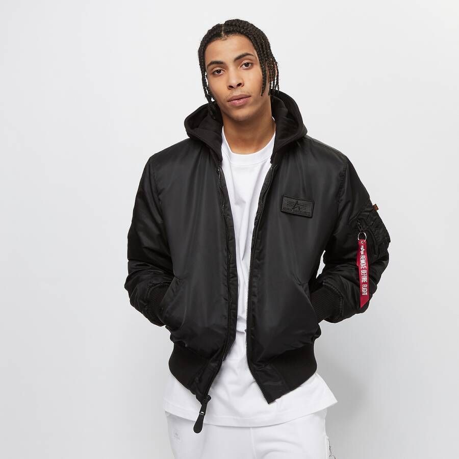 Alpha Industries Bomberjack Men Bomber Jackets MA-1 Zip Hood Back Print