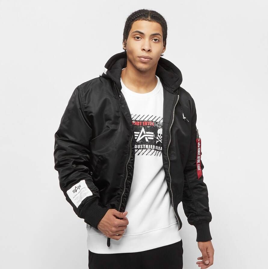Alpha Industries Bomberjack Men Bomber Jackets MA-1 Zip Hood Print