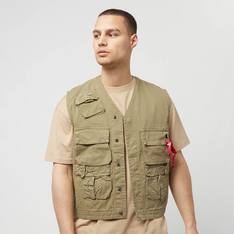 Alpha industries Military Vest Bodywarmers Kleding olive maat: XL beschikbare maaten:S M L XL
