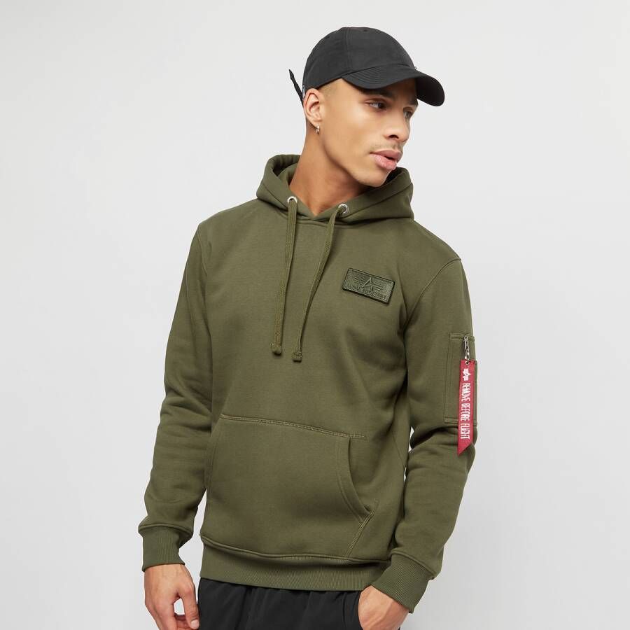 Alpha industries Stripe hoodie 178314 257 Groen Heren