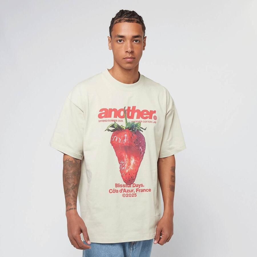 Another Cotton Lab Blissful Days Oversized T-Shirt men T-Shirts & Polo's beige Maat XL Kleding - Foto 3