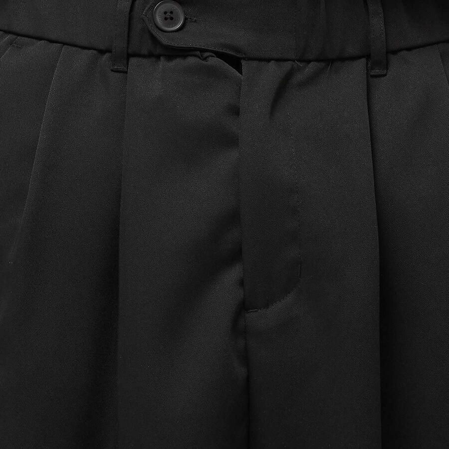 Another Cotton Lab Double Pleated Shorts Men zwart Maat XL Kleding