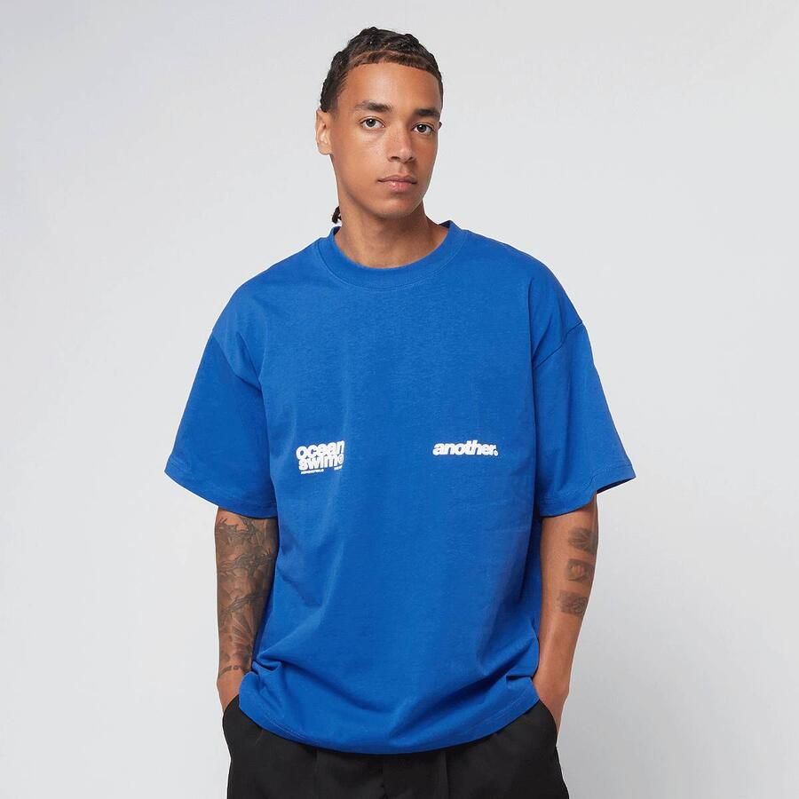 Another Cotton Lab Ocean Swim Oversized T-Shirt Men T-Shirts & Polo's blauw Maat XL Kleding - Foto 1