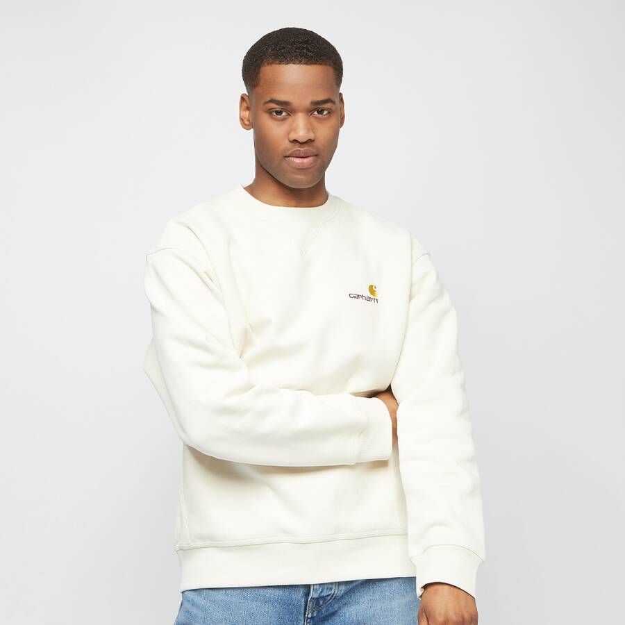 Carhartt WIP American Script Sweatshirt Sweaters Kleding natural maat: XL beschikbare maaten:XL XXL