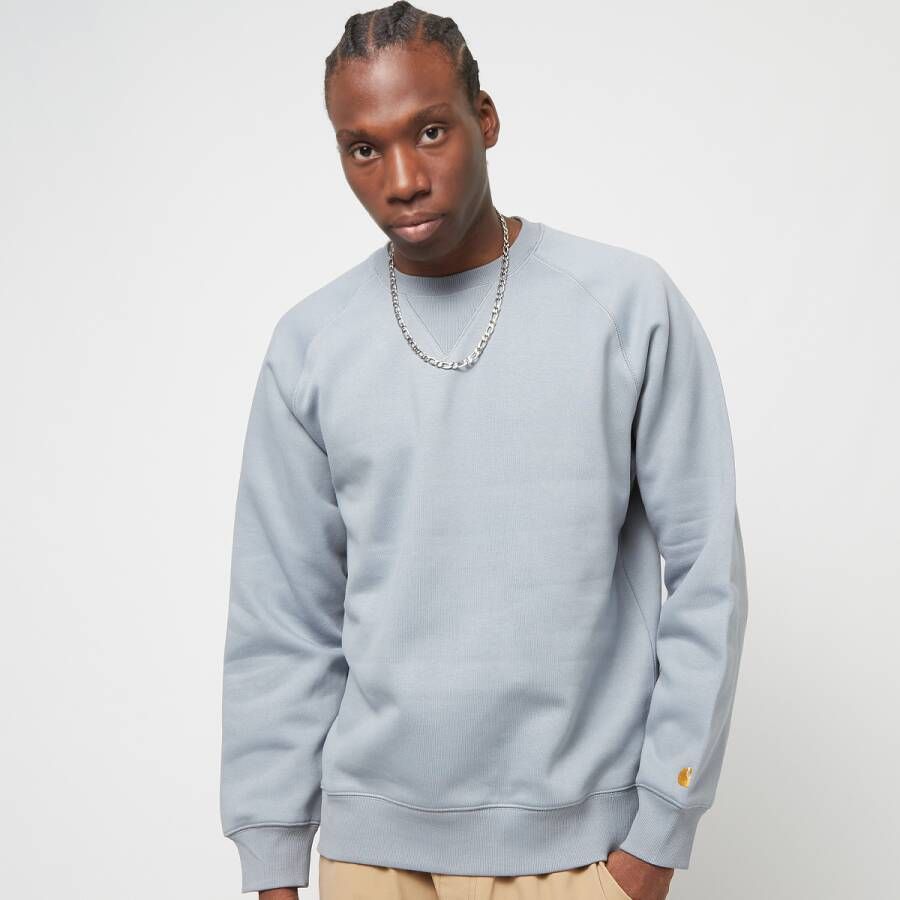 Carhartt WIP Chase Sweatshirt Sweaters Kleding mirror gold maat: L beschikbare maaten:S M L XL