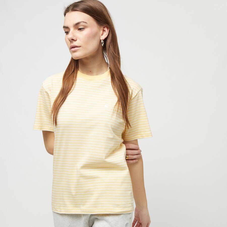 Carhartt WIP Coleen T-shirt T-shirts Kleding coleen stripe citron white maat: XS beschikbare maaten:XS