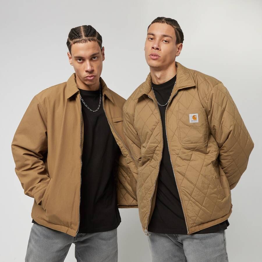 Carhartt WIP Omkeerbare Waterdichte Jas met Kraag Brown Heren