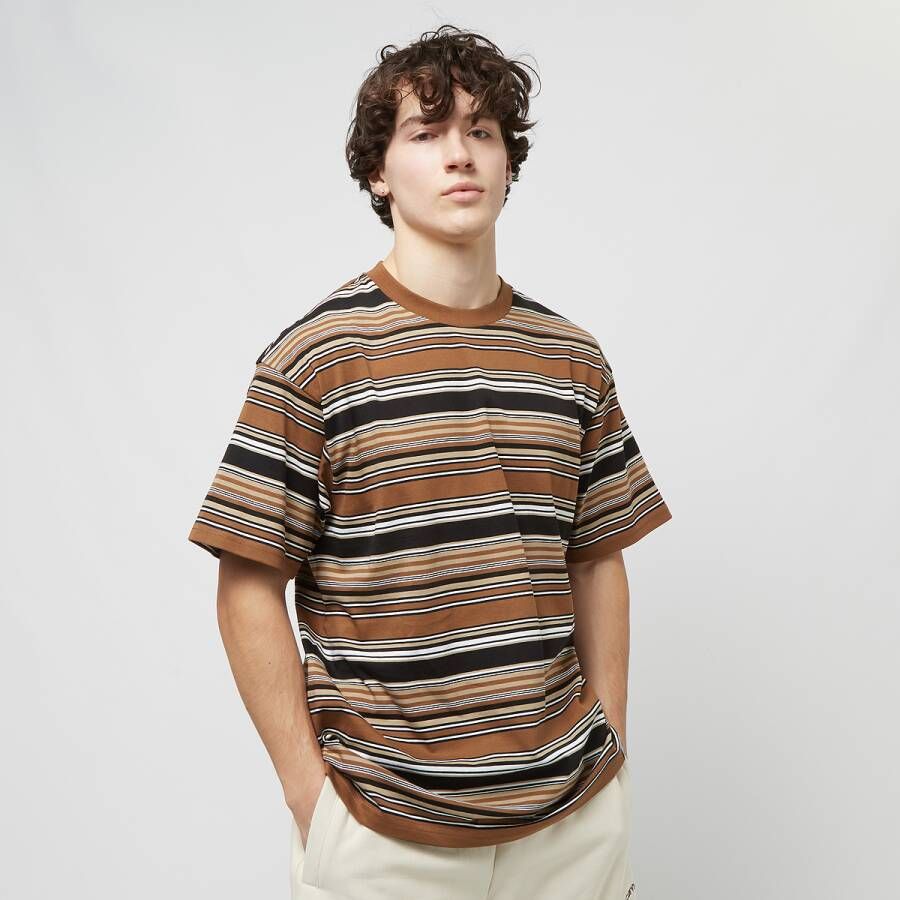 Carhartt WIP Shortsleeve Lafferty T-shirt T-shirts Kleding lafferty stripe hamilton brown maat: XL beschikbare maaten:S M XL