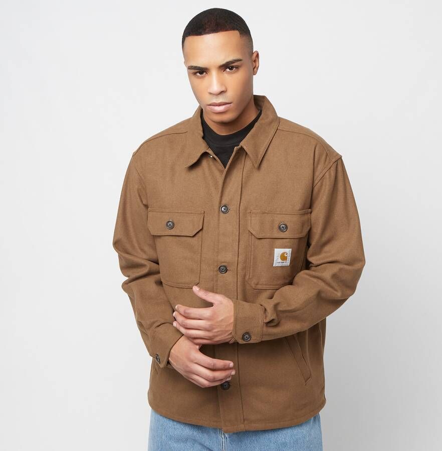 Carhartt WIP Wiston Shirt Jac Bomberjacks Kleding hamilton brown maat: S beschikbare maaten:S M L XL