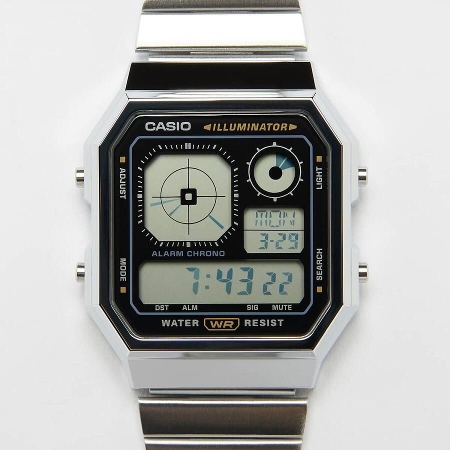 Casio A130WE-1AEF Unisex Horloges zilver Maat ONE SIZE Accessoires - Foto 3