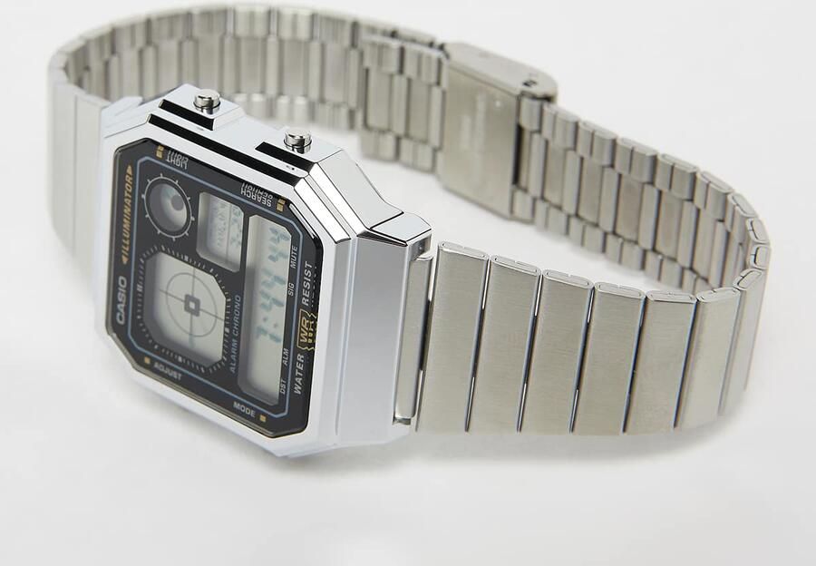 Casio A130WE-1AEF Unisex Horloges zilver Maat ONE SIZE Accessoires - Foto 2