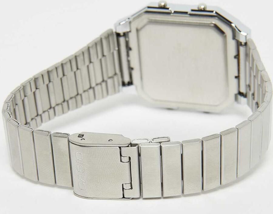 Casio A130WE-1AEF Unisex Horloges zilver Maat ONE SIZE Accessoires