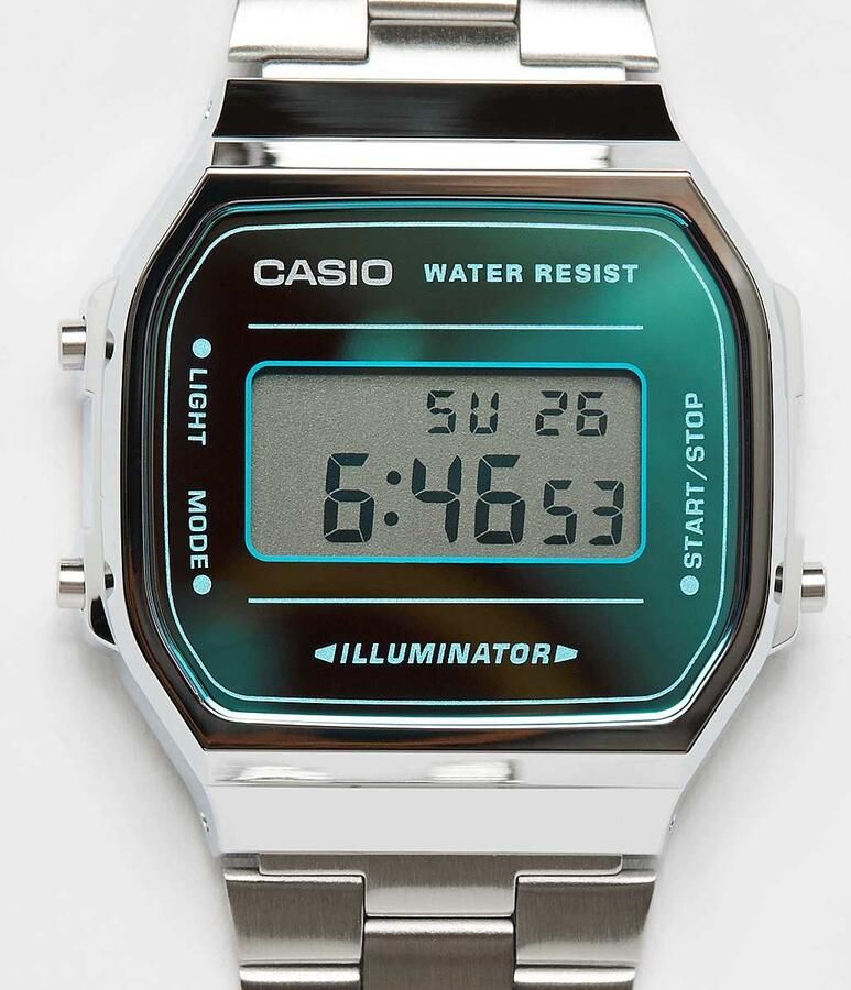 Casio A168WEM-2EF Unisex Horloges zilver Maat ONE SIZE Accessoires - Foto 3