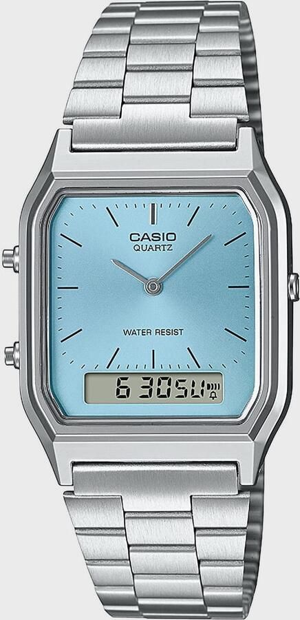 Casio AQ-230A-2A1MQYES Unisex Horloges zilver Maat ONE SIZE Accessoires - Foto 3