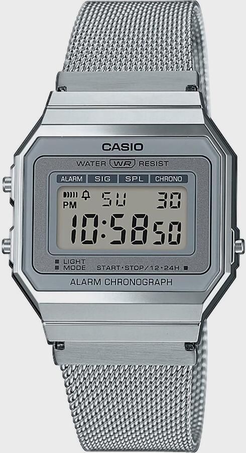 Casio Collection Retro A700WEM-7AEF Unisex Horloges zilver Maat ONE SIZE Accessoires - Foto 2