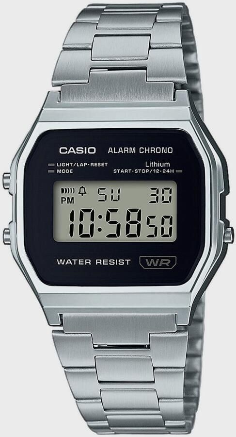 Casio Watch A158WEA-1EF Unisex Horloges zilver Maat ONE SIZE Accessoires - Foto 3