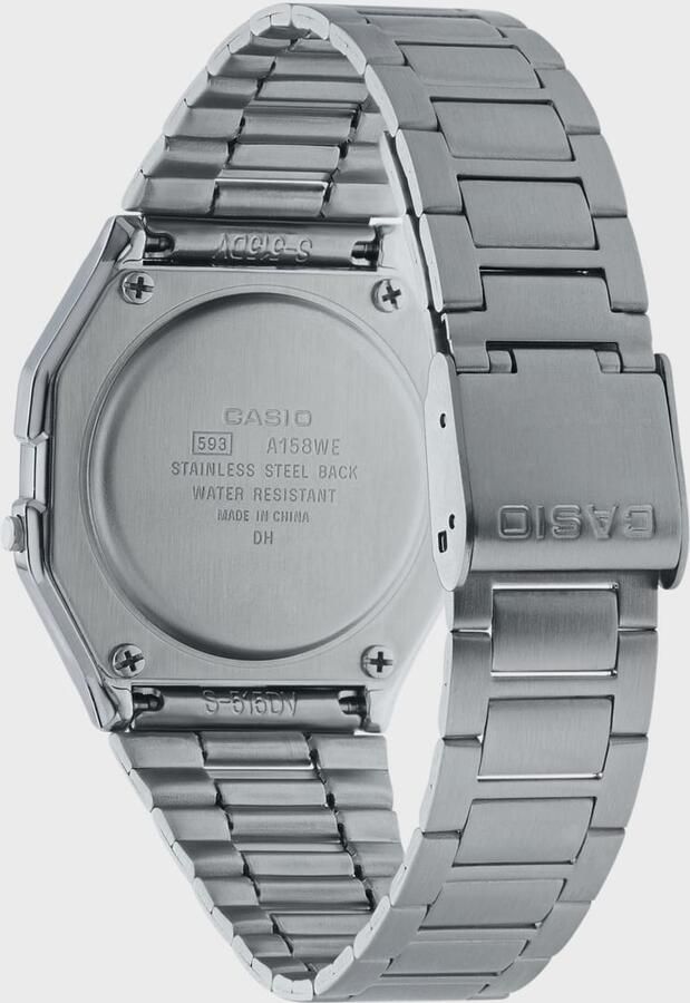 Casio Watch A158WEA-1EF Unisex Horloges zilver Maat ONE SIZE Accessoires - Foto 2