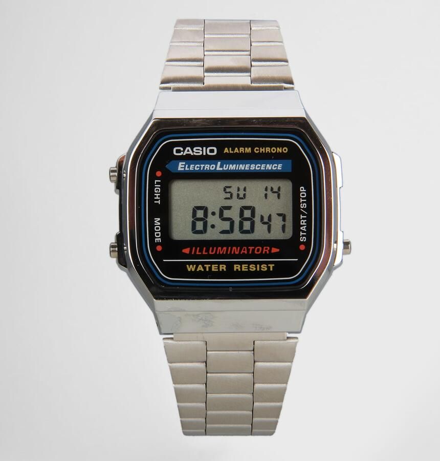 Casio Watch A168WA-1YES Unisex Horloges zilver Maat ONE SIZE Accessoires - Foto 2
