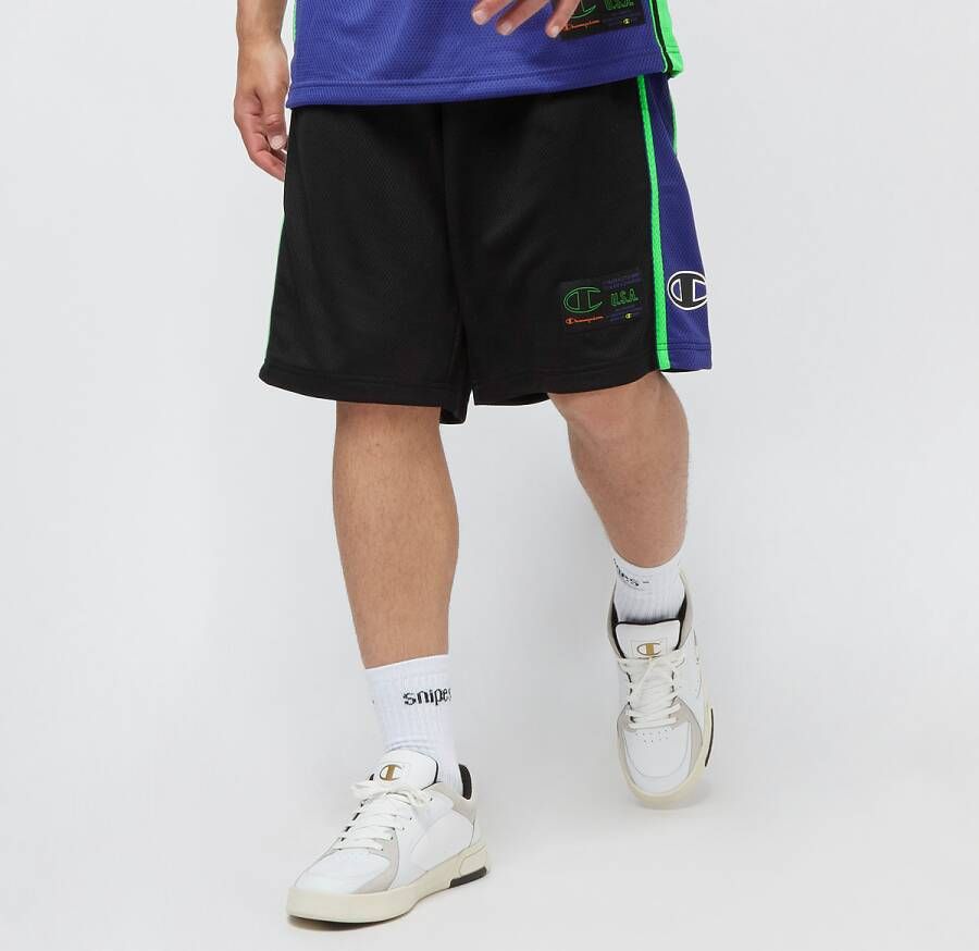 Champion Sweatshorts met contrasterende inzetten
