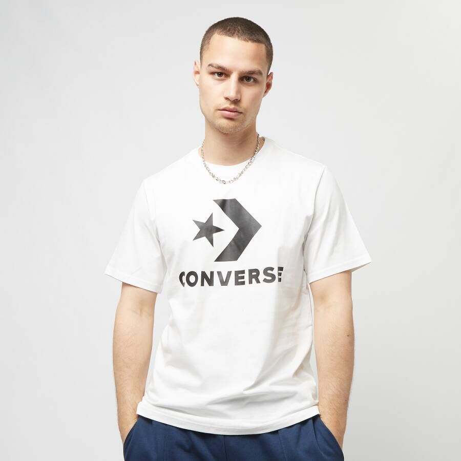 Converse Standard Fit Center Tar Chev Ss Tee T-shirts Kleding white maat: S beschikbare maaten:S
