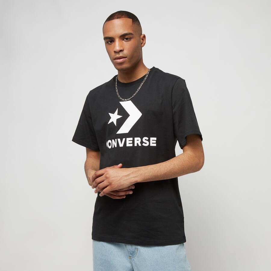 Converse Center Front Large Logo Star Chev T-shirt Black Heren