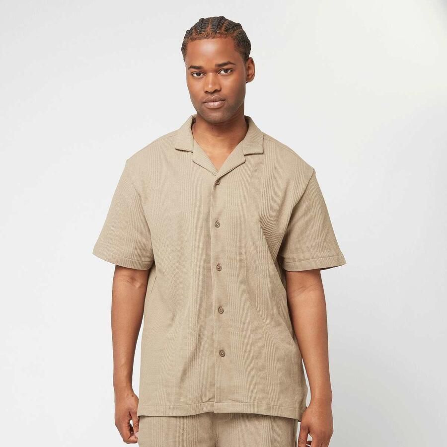Decibel Waffle Knit Shirt Men Overhemden groen Maat XL Kleding - Foto 3