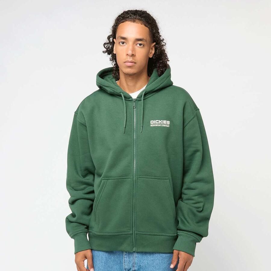 Dickies Bolivar Full-Zip Hoodie Men Hoodies & Sweaters groen Maat XL Kleding