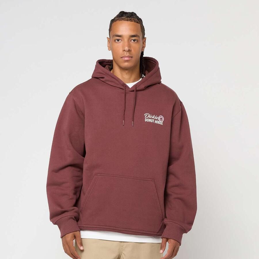 Dickies Donut House Hoodie Men Hoodies & Sweaters rood Maat XL Kleding