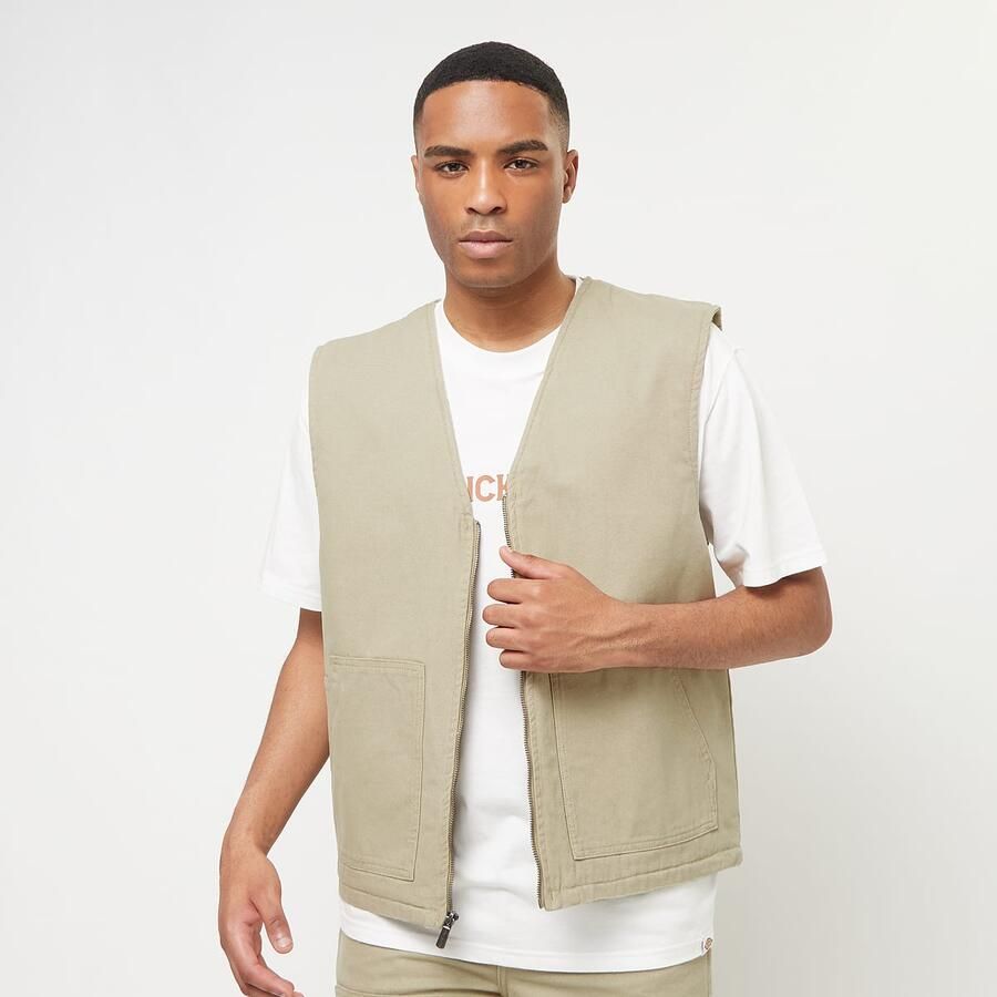 Dickies Duck Canvas Summer Vest Men Bodywarmers beige Maat XL Kleding - Foto 3
