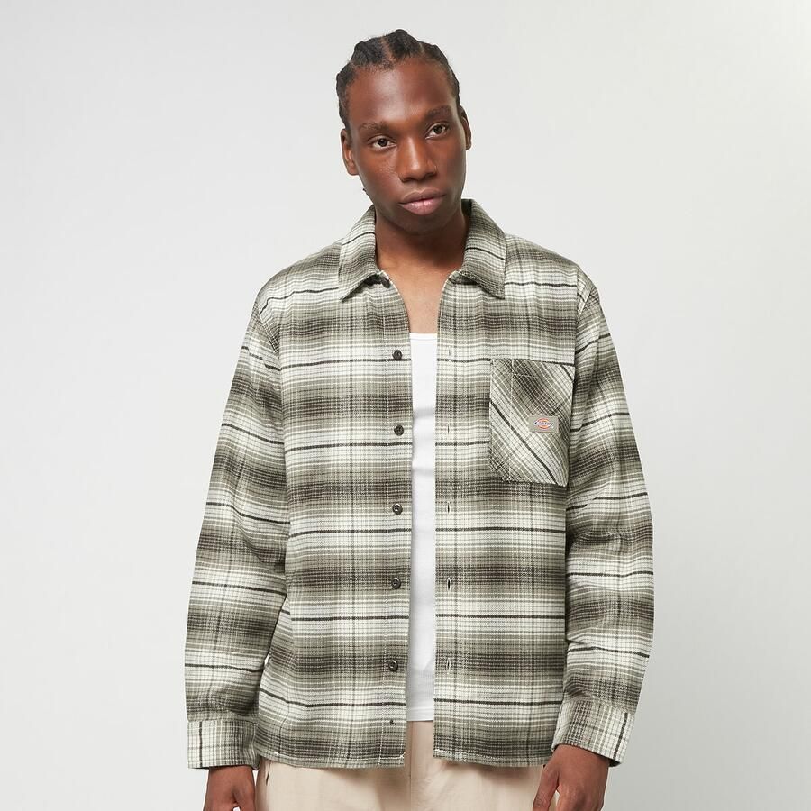 Dickies Forest Check Shirt Men Overhemden groen Maat S Kleding - Foto 3
