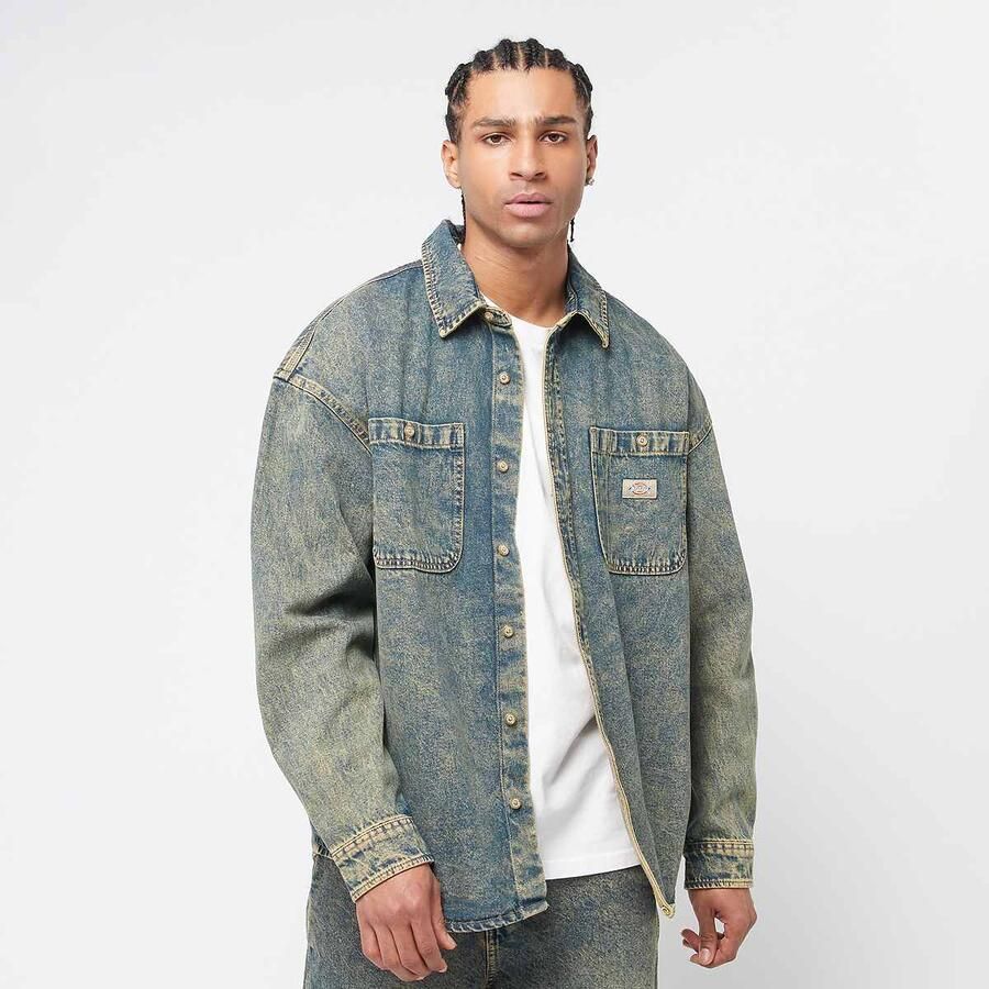 Dickies Houston Longsleeve Shirt Men Overhemden blauw Maat XL Kleding - Foto 3