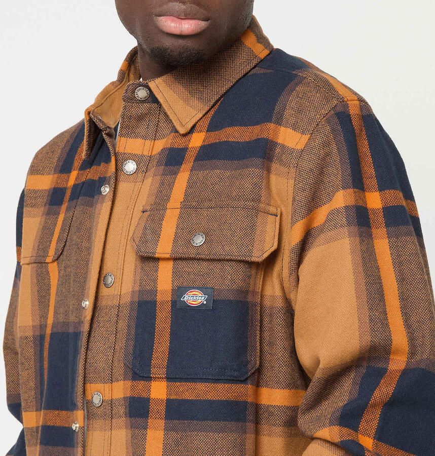 Dickies Nimmons Longsleeve Men Overhemden oranje Maat XL Kleding - Foto 2