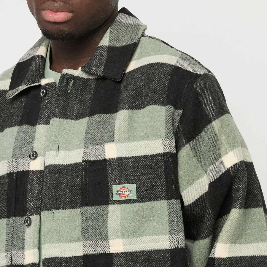 Dickies Plaid Coaling Longsleeve Shirt Men Overhemden groen Maat XL Kleding - Foto 2