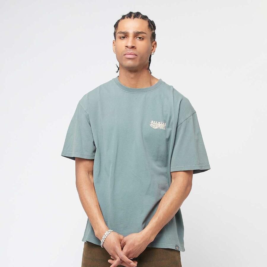 Dickies Service Station Short Sleeve Tee men T-Shirts & Polo's groen Maat XL Kleding
