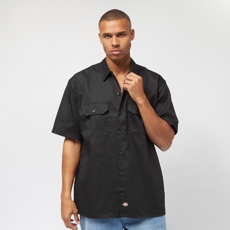 Dickies Work Shirt Short Sleeve Rec Korte mouwen Kleding Black maat: XL beschikbare maaten:S M L XL - Foto 3