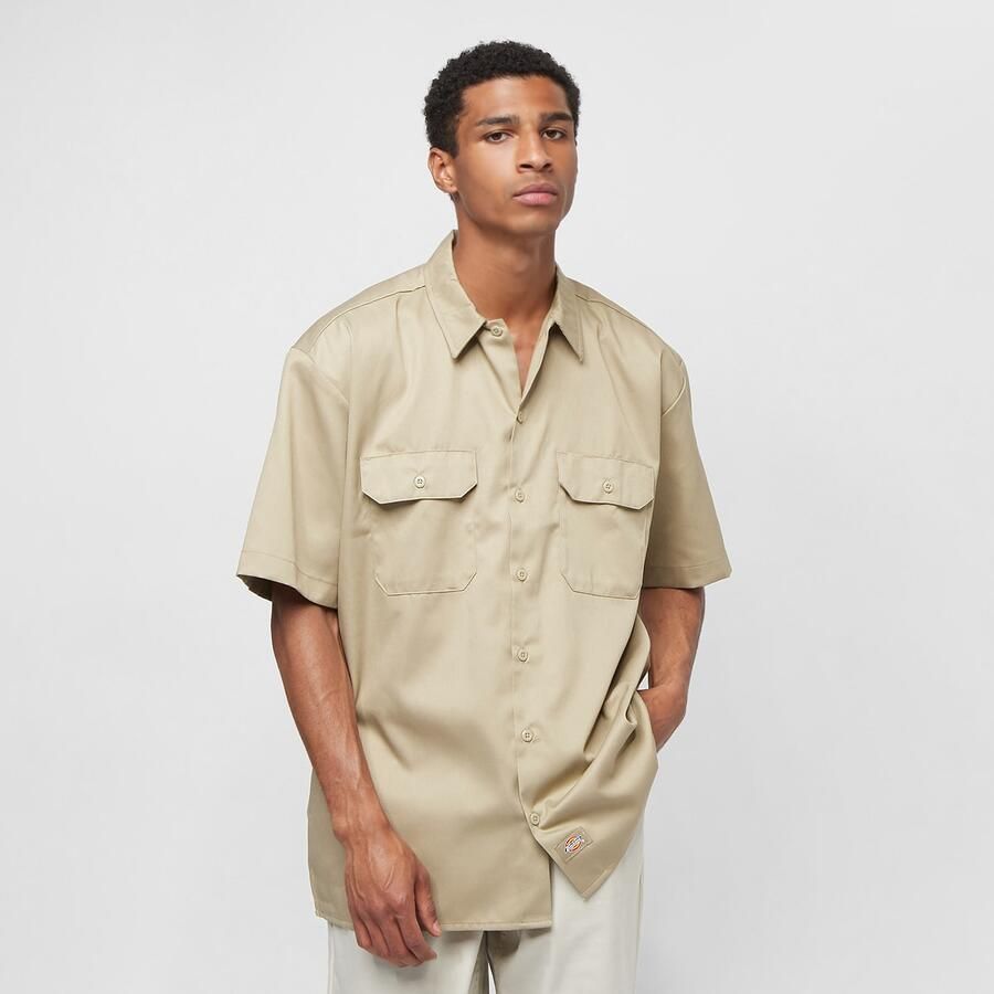 Dickies Work Shirt Ss Rec Korte mouwen Heren khaki maat: XL beschikbare maaten:S M L XL - Foto 3