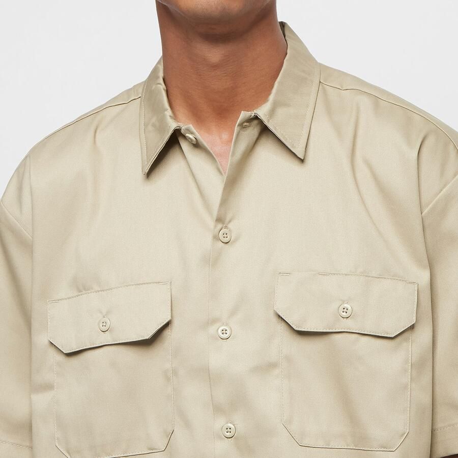 Dickies Work Shirt Ss Rec Korte mouwen Heren khaki maat: XL beschikbare maaten:S M L XL - Foto 2