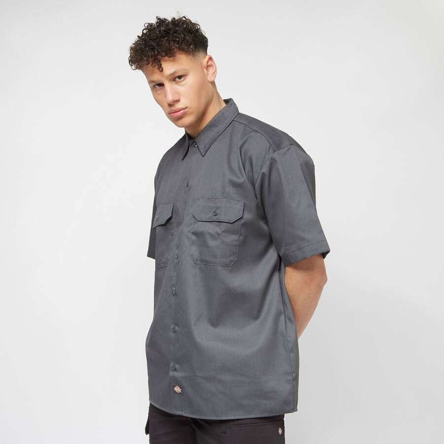 Dickies Work Shirt Short Sleeve Rec Korte mouwen Kleding charcoal grey maat: S beschikbare maaten:S M L XL