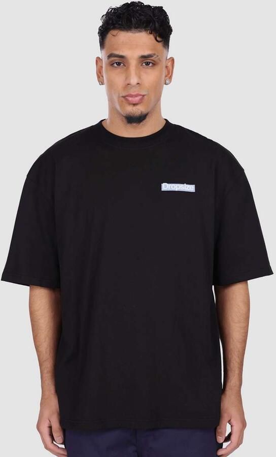 DropSize Heavy Oversize Hustle Culture T-Shirt Men T-Shirts & Polo's zwart Maat XL Kleding - Foto 2