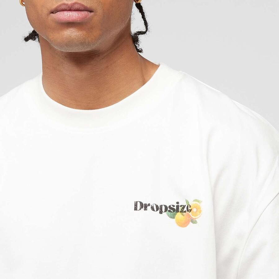 DropSize Heavy Oversized Orange Lemonade T-Shirt men T-Shirts & Polo's wit Maat XL Kleding - Foto 2