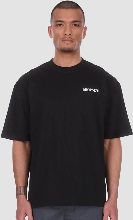 DropSize Heavy Oversized Roses Dove Men T-Shirts & Polo's zwart Maat S Kleding - Foto 2