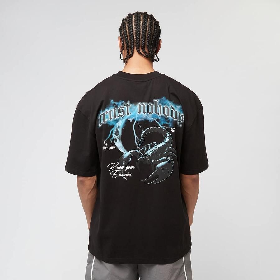 DropSize Heavy Oversized Trust Nobody T-Shirt Men T-Shirts & Polo's zwart Maat XL Kleding - Foto 3