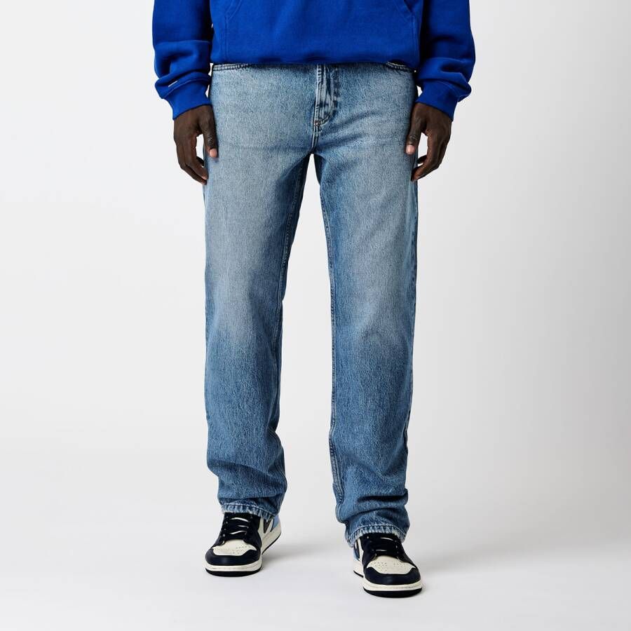 EightyFive Distressed Jeans Spijkerbroeken Heren mid blue maat: 32 beschikbare maaten:32 34