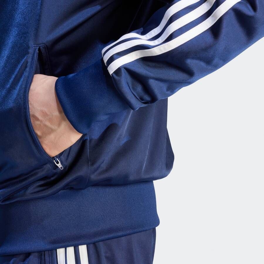 adidas Originals Adicolor Firebird Trainingsjack Hooded vesten Kleding dark blue maat: S beschikbare maaten:S