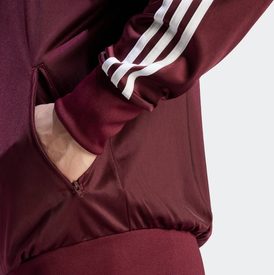 adidas Originals Adicolor Firebird Trainingsjack Hooded vesten Kleding maroon maat: S beschikbare maaten:S M