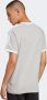 Adidas Grijze 3-Stripes Tee Crew-Neck Shirt Gray Heren - Thumbnail 4
