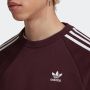 Adidas 3-Stripes Crewneck Sweatshirt Shadow Maroon Brown Heren - Thumbnail 5