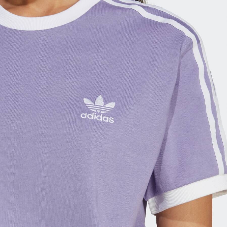 adidas Originals Adicolor 3-stripes T-shirt T-shirts Kleding magic lilac maat: XS beschikbare maaten:XS