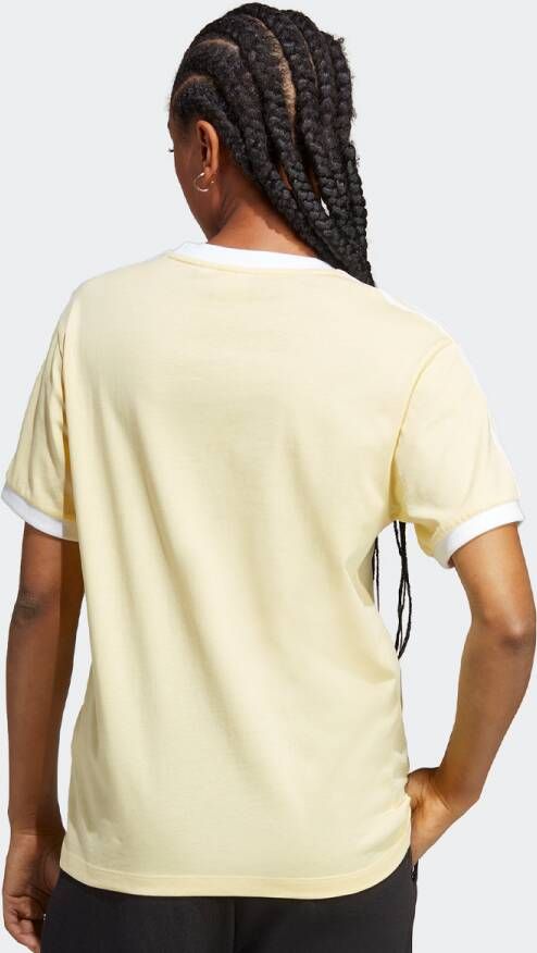 adidas Originals Adicolor 3-stripes T-shirt T-shirts Kleding almost yellow maat: XS beschikbare maaten:XS